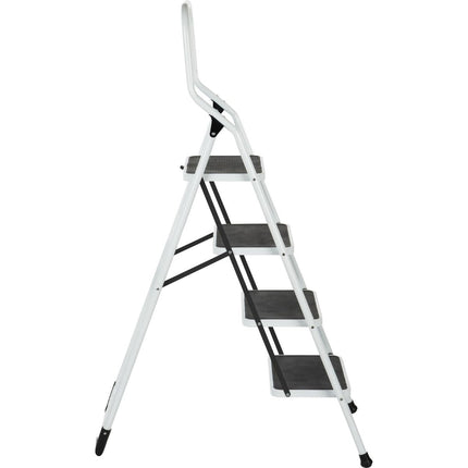 Escalo Trapladder Big Step 4 Brede Tr. - Wit - Doika - Ladders en Stellingen - Escalo - 5414045982149 - L214