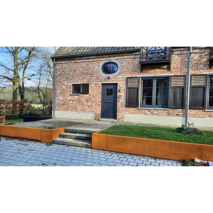 Geroba Keerwand Fronta Cortenstaal binnenhoek 100x20x75 cm - Doika - Keerwand - Geroba -  - RETACCA6
