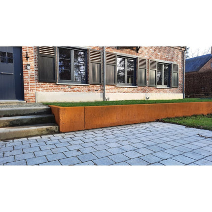 Geroba Keerwand Fronta Cortenstaal binnenhoek 50x15x35 cm - Doika - Keerwand - Geroba -  - RETACCA1