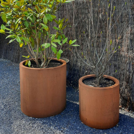 Geroba Ronda plantenbak cortenstaal 60x60cm 26kg - Doika - Plantenbak - Geroba - RondaB7