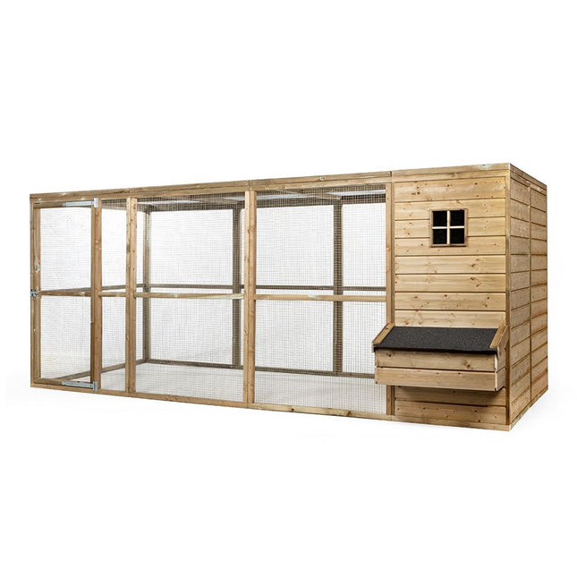 Gallinero Luuk 448 x 179 x 183 cm - Madera impregnada