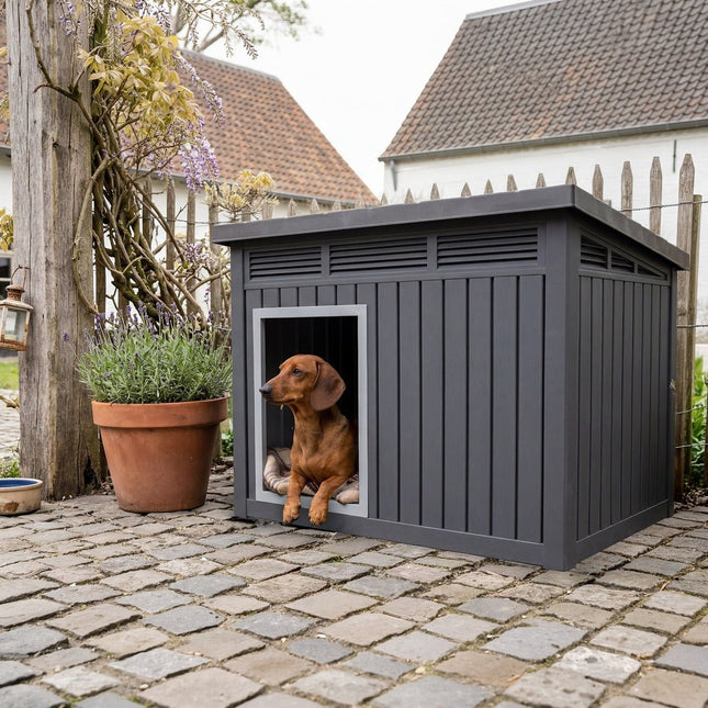 Hondenhok Jacky Zwart - Doika - Hondenhok - Practo Home - 5414045050510 - DH105N