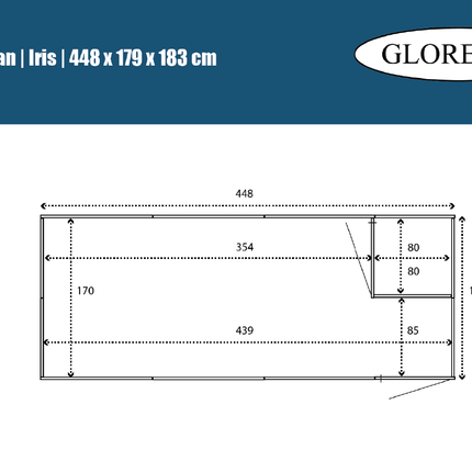 Kippenren Ires 448 x 179 x 183 cm - Geïmpregneerd hout - Doika - Kippenren - Glorenza - 8720094051192 - 8720094051192
