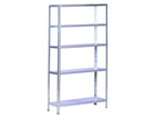 Practo Metalen opbergrek 190x100x40 cm – 5 legborden – Galva - Doika - Opbergrekken - Practo Home -  - M340