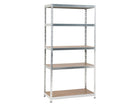 Practo Metalen opbergrek 200x100x50 cm – 5 legborden – Galva - Doika - Opbergrekken - Practo Home -  - M848