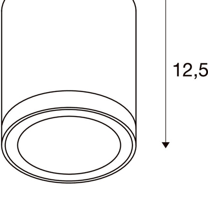 Lámpara de exterior SLV ENOLA ROUND M IP65 Antracita