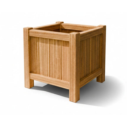 Vierkante Hardhouten plantenbak met poten 60x60x60 cm - Doika - Plantenbak - Geroba -  - FUSTAH2