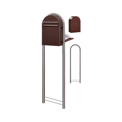Bobi Classic B RAL 8018 bruin - LetterBox - Brievenbus - Bobi - 6417237006080 - 01.01.09.30 d.bruin RAL8017