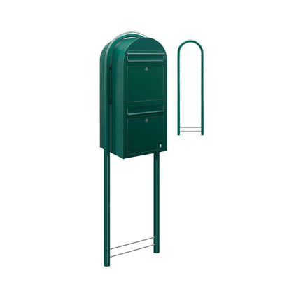 Bobi Duo RAL 6005 donkergroen - Doika BV - Brievenbusunit - Bobi - 6417237014061 - 01.01.05.20 Donkergroen RAL6005