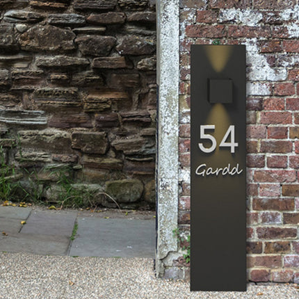 GARDD Cuber lamp aluminium zwart 2x25x80cm (DxBxH) - Doika BV - Buitenverlichting - Gardd - GARDD-A4S-800-BLACK