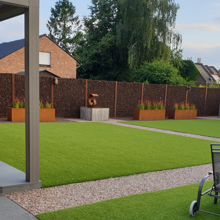 Geroba Artesa cortenstalen plantenbak rechthoek 200x50x60cm 69kg - Doika BV - Plantenbak - Geroba - ArtesaB17