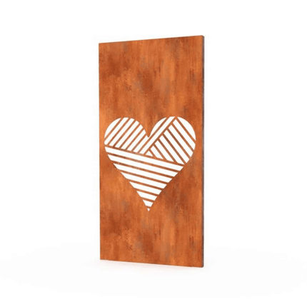 Geroba Gerofence Love schutting cortenstaal 100x180 (LxH) - Doika - Schutting - Geroba - GerofCM11