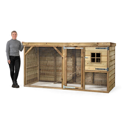 Konijnenhok Jip 243 x 95 x 124 cm - Doika BV - Konijnenhok - Doika BV - 8720569173077 - 8720569173077