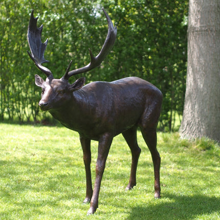 Thermobrass Damhert 145x65x145cm (HxBxL) - Doika BV - Bronzen beeld - Thermobrass - 5410807014080 - B1408