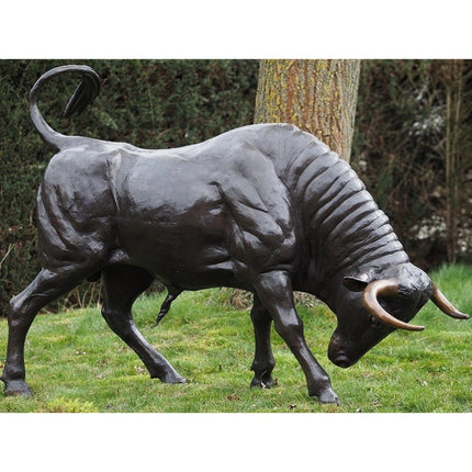 Thermobrass Stier 178x80x235cm (HxBxL) - Doika BV - Bronzen beeld - Thermobrass - 5410807820582 - B82058